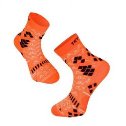 Skarpety uciskowe fluorescencyjne pomarańczowe. Brązowe skarpety TRY TO FLY, bez wzorów. W wyprzedaży za 65.52 zł.