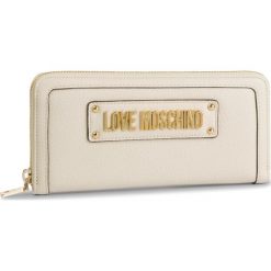Duży Portfel Damski LOVE MOSCHINO - JC5621PP17LD0110 Avorio. Brązowe portfele Love Moschino, bez wzorów, ze skóry ekologicznej. W wyprzedaży za 279.00 zł.