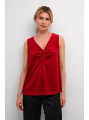 Cream Top "Ativa" w kolorze czerwonym rozmiar: L. Czerwone topy Cream, l, bez wzorów, bez kołnierzyka, bez ramiączek. Za 80.45 zł.