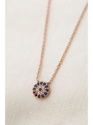 Lodie Silver Srebrny naszyjnik z elementem ozdobnym - dł. 43 cm rozmiar: onesize. Szare naszyjniki Lodie Silver, z cyrkonią, srebrne. Za 65.23 zł.