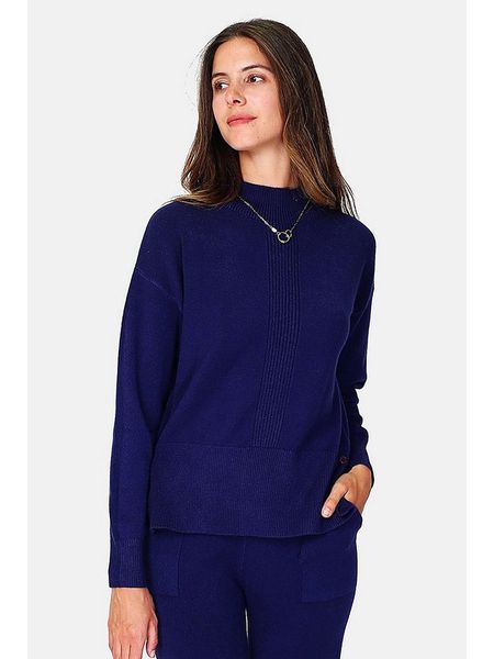 William de Faye Sweter w kolorze granatowym rozmiar: 38. Niebieskie swetry William de Faye, bez wzorów, z kaszmiru, bez ramiączek. Za 130.99 zł.