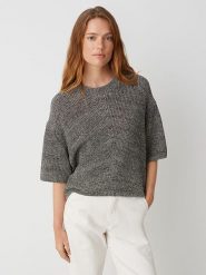 OPUS Sweter w kolorze szarym rozmiar: 40. Szare swetry Opus, bez wzorów, bez ramiączek. Za 184.45 zł.
