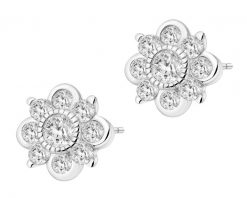 Kolczyki srebrne z cyrkoniami. Szare kolczyki Apart, z cyrkonią, srebrne. Za 119.00 zł.