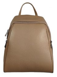 Florence Bags Skórzany plecak "Lacona" w kolorze beżowym - 34 x 28 x 16 cm rozmiar: onesize. Brązowe plecaki Florence Bags, bez wzorów, z materiału. Za 383.03 zł.