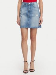 JOOP! Jeans Spódnica jeansowa Rosalie 30102891 Niebieski Regular Fit. Niebieskie spódnice Joop! Jeans, xxs, bez wzorów, z bawełny. Za 679.99 zł.