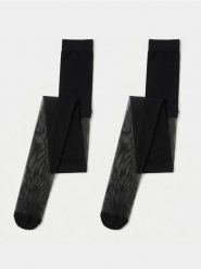 Rajstopy 20 DEN 2 pack - czarny. Czarne rajstopy i pończochy Sinsay, l, bez wzorów. Za 19.99 zł.