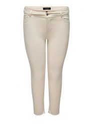 Carmakoma Dżinsy - Skinny fit - w kolorze beżowym rozmiar: 46/L32. Brązowe jeansy Carmakoma, l, z aplikacjami. Za 48.28 zł.
