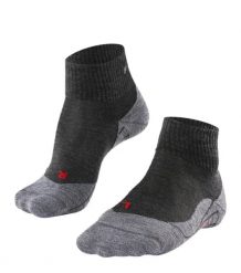 Krótkie skarpety damskie Falke TK5. Szare skarpety Falke, bez wzorów, z materiału. Za 157.50 zł.