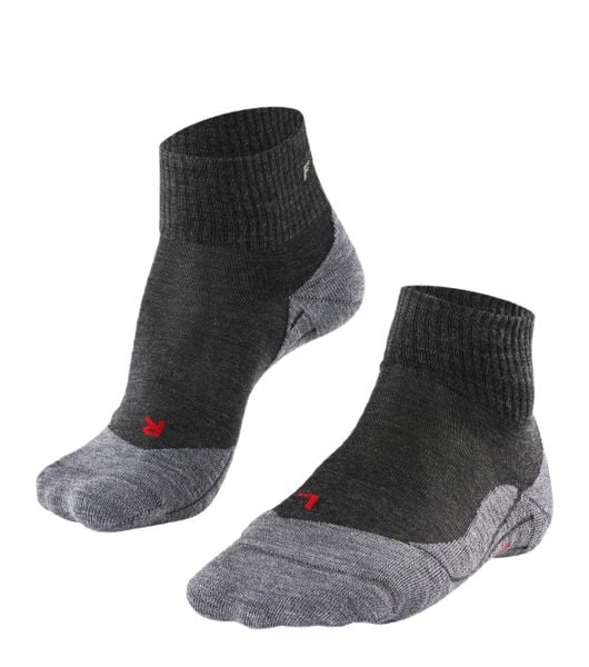 Krótkie skarpety damskie Falke TK5. Szare skarpety Falke, bez wzorów, z materiału. Za 121.50 zł.