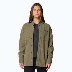 Koszula damska Columbia Blue Point Creek Corduro. Zielone koszule Columbia, bez wzorów, sportowe, bez kołnierzyka, bez ramiączek. Za 269.99 zł.