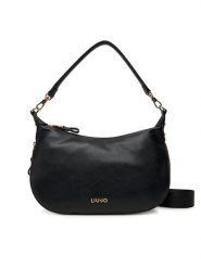 Liu Jo Torebka Esc M Hobo AF5133 E0058 Czarny. Czarne torebki klasyczne Liu Jo, bez wzorów, ze skóry, bez dodatków. Za 629.99 zł.
