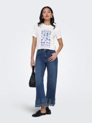 ONLY Dżinsy - Comfort fit - w kolorze niebieskim rozmiar: XL/L32. Niebieskie jeansy Only, l, bez wzorów, z podwyższonym stanem. Za 139.87 zł.