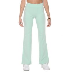 Legginsy z bawełna na co dzień na siłownię. Niebieskie legginsy LEONE 1947 APPAREL, bez wzorów, z bawełny. W wyprzedaży za 79.36 zł.