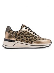 S.Oliver Sneakersy w kolorze złoto-beżowym na koturnie rozmiar: 36. Brązowe trampki S.Oliver, bez wzorów, bez zapięcia. Za 163.26 zł.