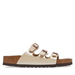 Klapki Birkenstock. Klapki Birkenstock, bez wzorów, bez obcasa. Za 309.99 zł.