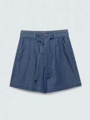 Szorty damskie jeansowe granatowe Linasa 544. Niebieskie szorty Big Star, bez wzorów, z denimu, eleganckie, z podwyższonym stanem. Za 159.99 zł.