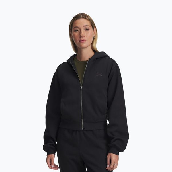 Bluza Under Armour Icon Vida Fleece FZ. Czarne bluzy Under Armour, bez wzorów, bez kaptura. Za 179.99 zł.