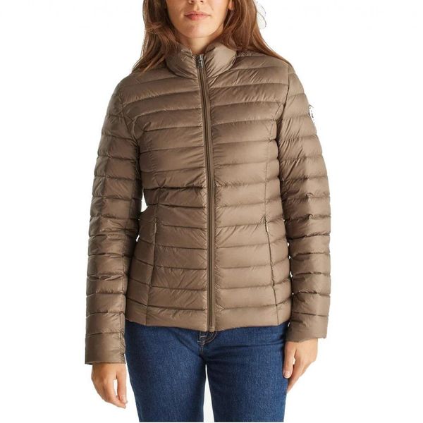 Damska kurtka puchowa JOTT Cha. Brązowe kurtki narciarskie jott, bez wzorów, z puchu, bez kaptura, narciarskie. W wyprzedaży za 578.50 zł.