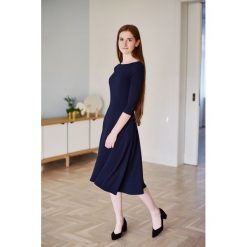 Sukienka Galatea granatowa 32 niebieski. Sukienki Marie Zélie. W wyprzedaży za 238.20 zł.