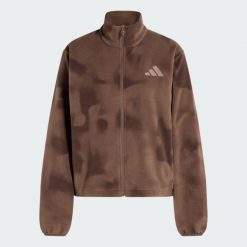 Bluza polarowa z suwakiem na całej długości Terrex Multi Climawarm. Brązowe bluzy Adidas, l, bez wzorów, z materiału, bez kaptura. Za 349.00 zł.