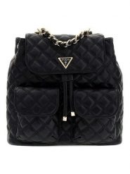 Guess Plecak w kolorze czarnym - 30 x 26 x 9 cm rozmiar: onesize. Czarne plecaki Guess, z aplikacjami, z materiału. Za 426.99 zł.