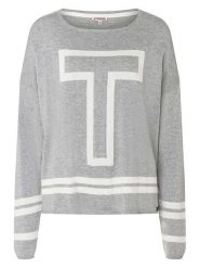 Timezone Sweter w kolorze szarym rozmiar: L. Szare swetry Timezone, l, bez wzorów, z bawełny, bez ramiączek. Za 74.46 zł.