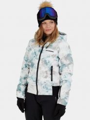 Kurtka Narciarska Damska Fundango Zina. Czarne kurtki narciarskie FUNDANGO, m, bez wzorów, z materiału, bez kaptura, narciarskie. Za 499.00 zł.