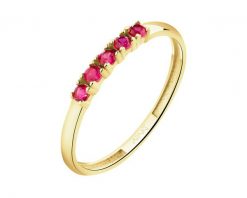 Złoty pierścionek z cyrkoniami. Żółte pierścionki Apart, z cyrkonią, złote. Za 689.00 zł.