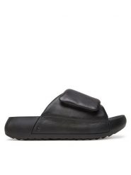 ECCO Klapki Cozmo Pf W 20668301001 Czarny. Czarne klapki ecco, bez wzorów, ze skóry, bez obcasa. Za 419.99 zł.