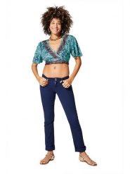 Ipanima Koszulka w kolorze niebiesko-czerwonym rozmiar: 34-40. Niebieskie bluzki Ipanima, bez wzorów, klasyczne, bez kołnierzyka, bez ramiączek. Za 56.99 zł.