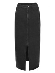 MOSS COPENHAGEN Spódnica dżinsowa "Zebina Ada" w kolorze czarnym rozmiar: XS. Czarne spódnice Moss Copenhagen, na co dzień, xs, bez wzorów, klasyczne, maxi, proste. Za 123.25 zł.