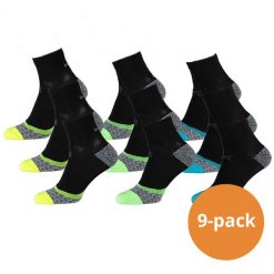 Skarpety do biegania Xtreme, 9 par, Multi czarny. Czarne skarpety XTREME SOCKSWEAR, bez wzorów. Za 190.99 zł.