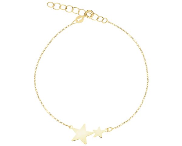 Złota bransoletka - gwiazdy. Żółte bransoletki Apart, złote. Za 369.00 zł.
