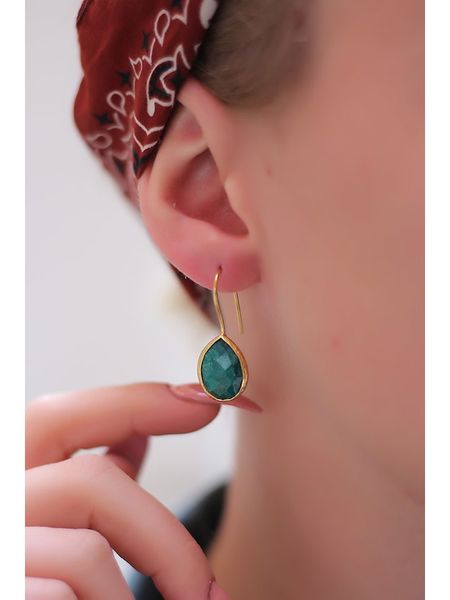 Pierres delicates Pozłacane kolczyki z agatami rozmiar: onesize. Żółte kolczyki Pierres delicates, z agatem, pozłacane, z zapięciem typu bigiel. Za 39.99 zł.