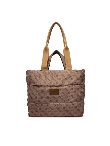 Guess Torba do wózka H6YZ20 W2776 Brązowy. Brązowe torebki klasyczne Guess, z aplikacjami, z materiału, bez dodatków. Za 349.99 zł.