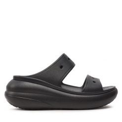 Klapki Crocs. Czarne klapki Crocs, bez wzorów, bez obcasa. Za 169.99 zł.