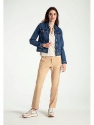 More & More Spodnie chino w kolorze beżowym rozmiar: 38. Brązowe spodnie materiałowe More & More, na co dzień, bez wzorów. Za 113.99 zł.