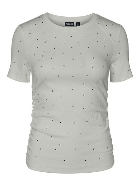 Pieces Koszulka "Tyler" w kolorze jasnoszarym rozmiar: S. Szare bluzki Pieces, s, bez wzorów, bez kołnierzyka, bez ramiączek. Za 56.79 zł.