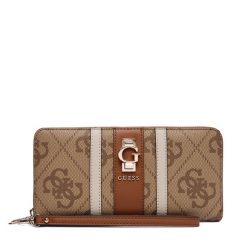 Duży Portfel Damski Guess. Brązowe portfele Guess, z aplikacjami. Za 249.99 zł.