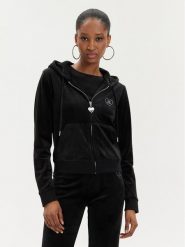 Juicy Couture Bluza Rodeo Robertson JCBAS223822 Czarny Slim Fit. Czarne bluzy Juicy Couture, xs, bez wzorów, z syntetyku, bez kaptura. Za 279.99 zł.