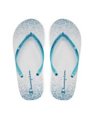 Champion Japonki Sparkling Slide S11688-CHA-WW010 Niebieski. Niebieskie klapki Champion, bez wzorów, z syntetyku, bez obcasa. Za 49.99 zł.