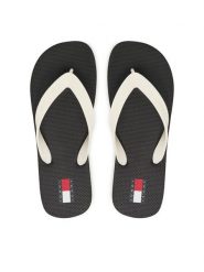 Tommy Jeans Japonki Tjw Logo Summer Sandal EN0EN02979 Czarny. Czarne klapki Tommy Jeans, bez wzorów, z jeansu, bez obcasa. Za 129.99 zł.