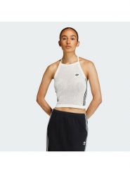Adidas Top Knitted Crochet KC6485 Biały Slim Fit. Białe topy Adidas, s, bez wzorów, z syntetyku, bez kołnierzyka, bez ramiączek. Za 178.99 zł.