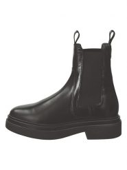 GANT Footwear Skórzane sztyblety "Zandrin" w kolorze czarnym rozmiar: 41. Czarne botki GANT Footwear, bez wzorów, ze skóry, bez obcasa, bez zapięcia. Za 495.45 zł.