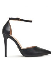 DeeZee Szpilki HT88745-25 Czarny. Czarne szpilki DeeZee, bez wzorów, z materiału, bez obcasa, na szpilce, bez zapięcia. Za 149.99 zł.