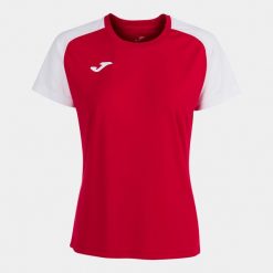 Koszulka do piłki nożnej damska Joma Academy IV. Białe bluzki Joma, xl, bez wzorów, sportowe, bez kołnierzyka, bez ramiączek. Za 136.99 zł.