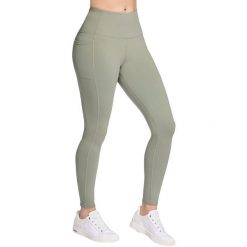 Rajstopy damskie Skechers GO WALK High Waisted Legging. Szare rajstopy i pończochy Skechers, bez wzorów, z nylonu. Za 390.00 zł.