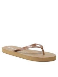 Champion Japonki S11568-YS041 Złoty. Żółte klapki Champion, bez wzorów, z tworzywa sztucznego, bez obcasa. Za 59.99 zł.