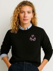 WOOOP Bluza w kolorze czarnym rozmiar: S. Czarne bluzy sportowe Wooop, s, bez wzorów, z bawełny, bez kaptura. Za 117.73 zł.