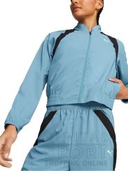 Puma Kurtka sportowa w kolorze błękitnym rozmiar: S. Niebieskie kurtki sportowe Puma, s, bez wzorów, bez kaptura, outdoorowe. Za 112.45 zł.